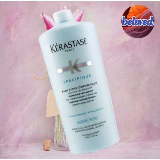 Kerastase Specifique Bain Vital Dermo-Calm 1000 ml แชมพูสำหรับผมเส้นเล็ก - ธรรมดา หนังศรีษะบอบบางแพ้ง่าย