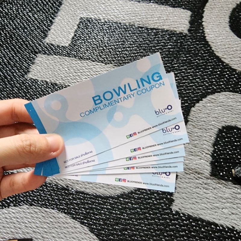 บัตรเล่นโบว์ลิ่ง Blu-O Bowling 6 ใบ