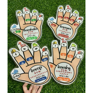 สื่อมือผันเสียงอักษร 3 หมู่ขนาดใหญ่ สื่อการสอนภาษาไทย