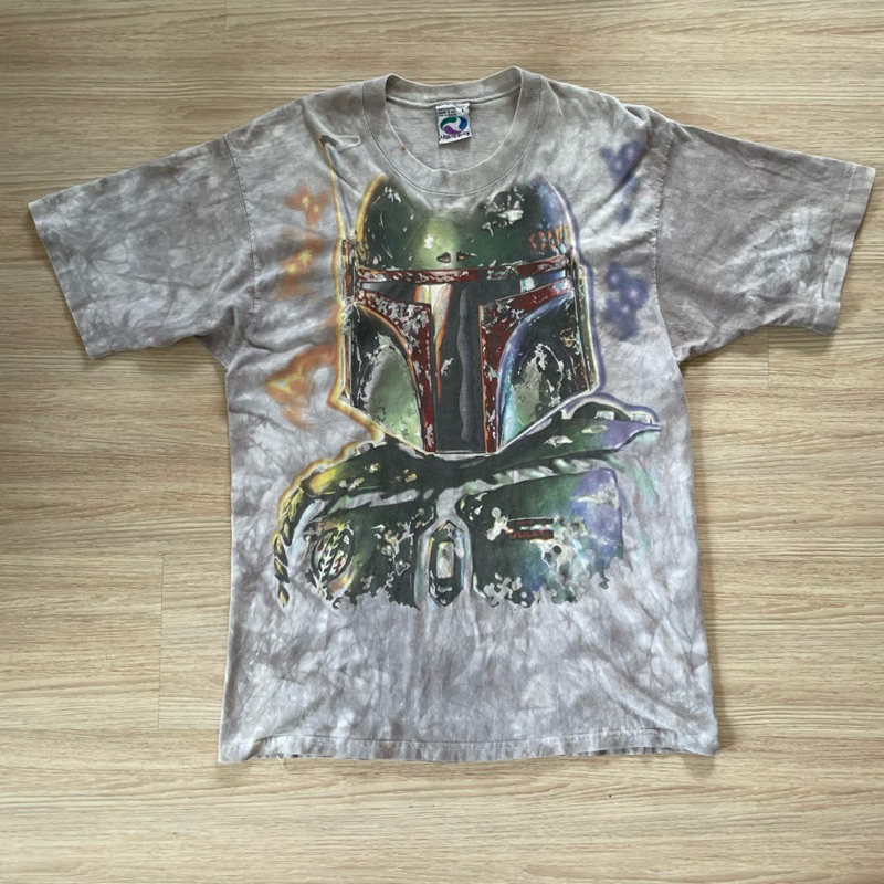 เสื้อยืดมือสอง Star wars Liquid Blue Boba Fett