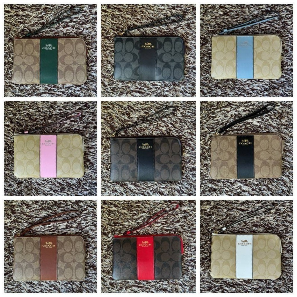 COACH 58035 CORNER ZIP WRISTLET