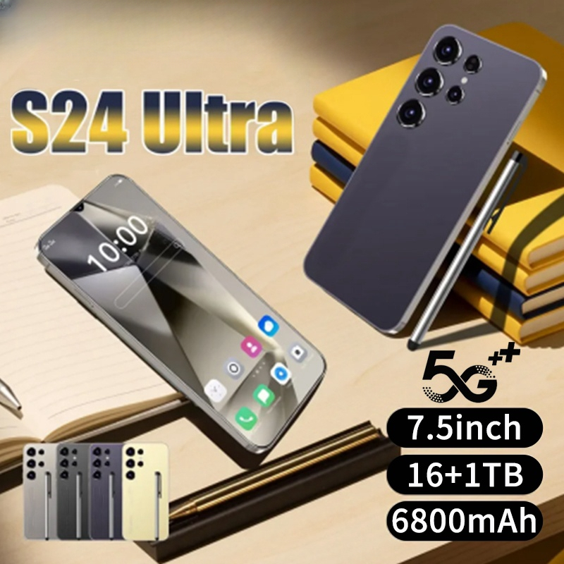 (ใหม่)S24Ultra มือถือ 7.5นิ้ว โทรศัพท์มือถือ5G โทรศัพท์ Smartphone โทรศัพท์ถูกๆ Android Mobile phone