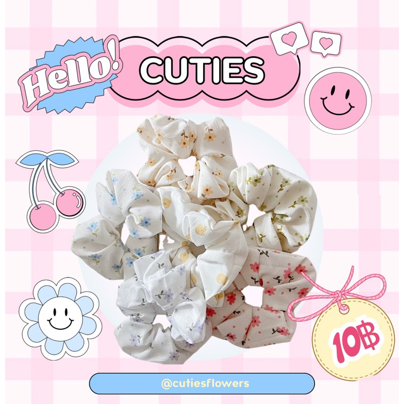 cuties flowers ยางรัดผมลอยดอกไม้ 💐🥣