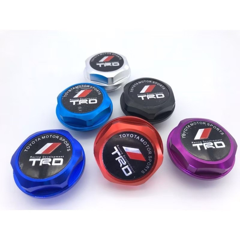 ฝาน้ำมันเครื่อง TRD สำหรับ TOYOTA ไดร์สี ฝาถังน้ำมันเครื่อง ฝาปิดน้ำมันเครื่อง งานดี งานสวย แข็งแรง
