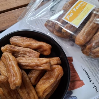 กล้วยตากป้าแต๋ว ขนาด500 กรัม หวานน้อยอร่อยมากหวานธรรมชาติจากบางกระทุ่ม