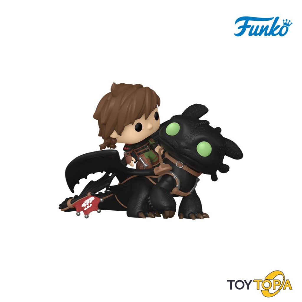 (81181) - Hiccup with Toothless (123) POP! Rides Deluxe: How to Train Your Dragon by Funko