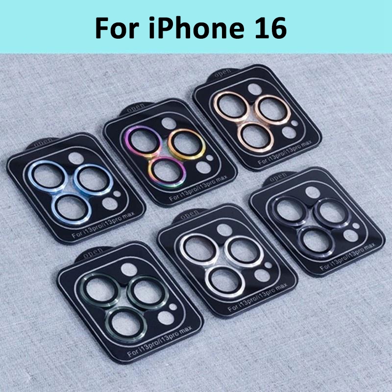 ฟิล์มเลนส์กล้อง สำหรับIPhone15 15Plus 15Pro 15Promax เลนส์กล้องพร้อมบล็อคติด แยกเลนส์ มีสีตามเครื่องJDO.