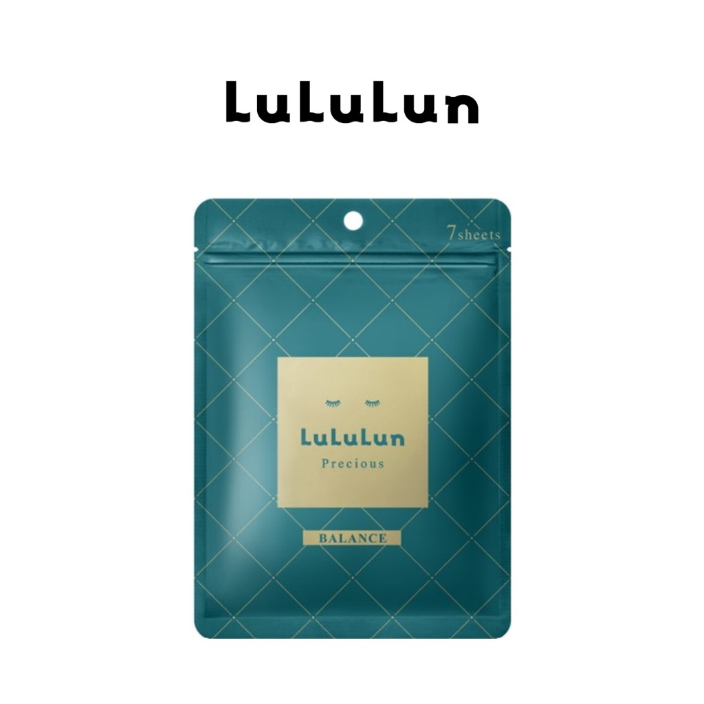 (ซอง 7 แผ่น ) LuLuLun Precious Balance Face Mask ลูลูลูน แผ่นมาสก์หน้า สูตรปรับสมดุลผิว ลดริ้วรอย พรีเชียส บาลานซ์