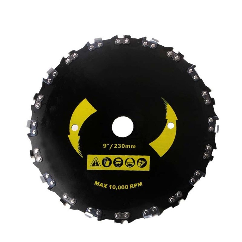 YP-350  ใบตัดหญ้าติดฟันเลื่อย ตัดไม้ ตัดยูคา มี 20 ฟัน ใบเลื่อยโซ่ สำหรับเครื่องตัดหญ้า ขนาด9นิ้ว ใบมีดตัดหญ้าสำหรับงานห ราคา ถูกที่สุด ดีลบีเคเค