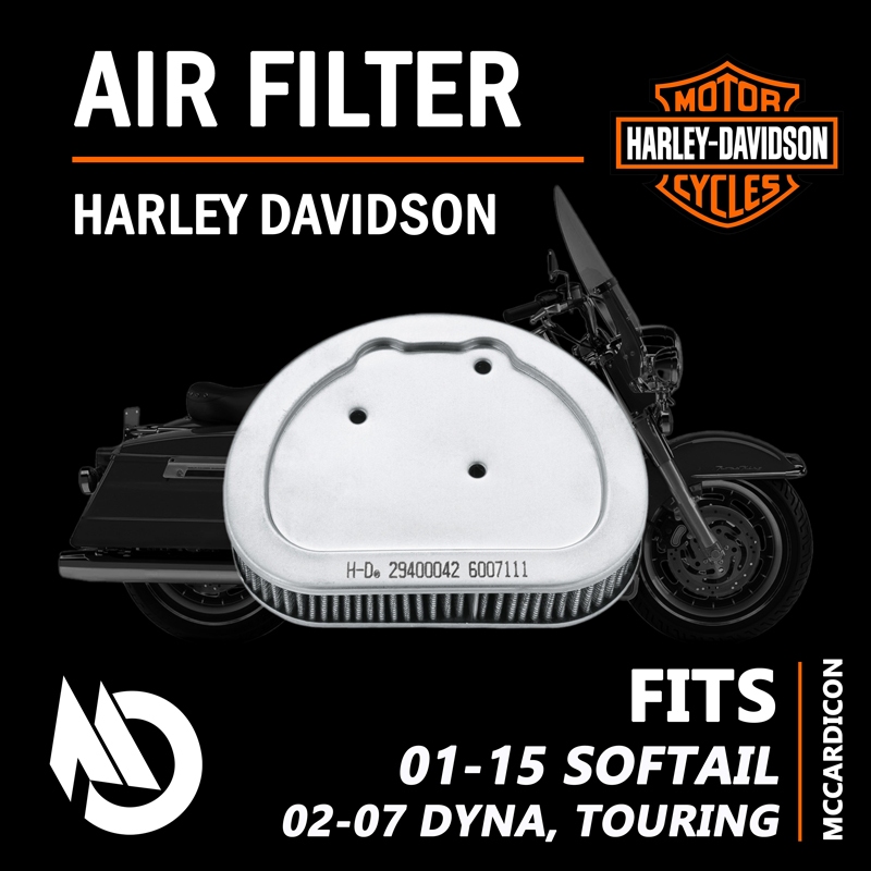 กรองอากาศ (Air Filter) Harley Davidson (29400042) สำหรับ Softail 01-15, Dyna และ Touring ปี 02-07