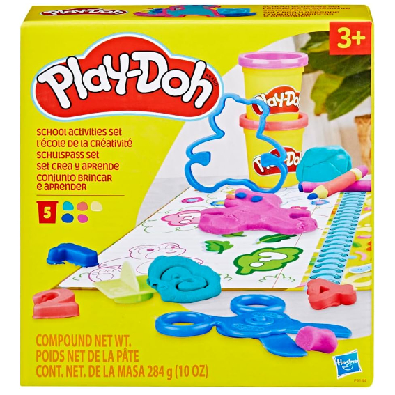 Play-Doh School Activities Set, Preschool Toys for Kids 3 Years and Up, Back to School Classroom Gifts