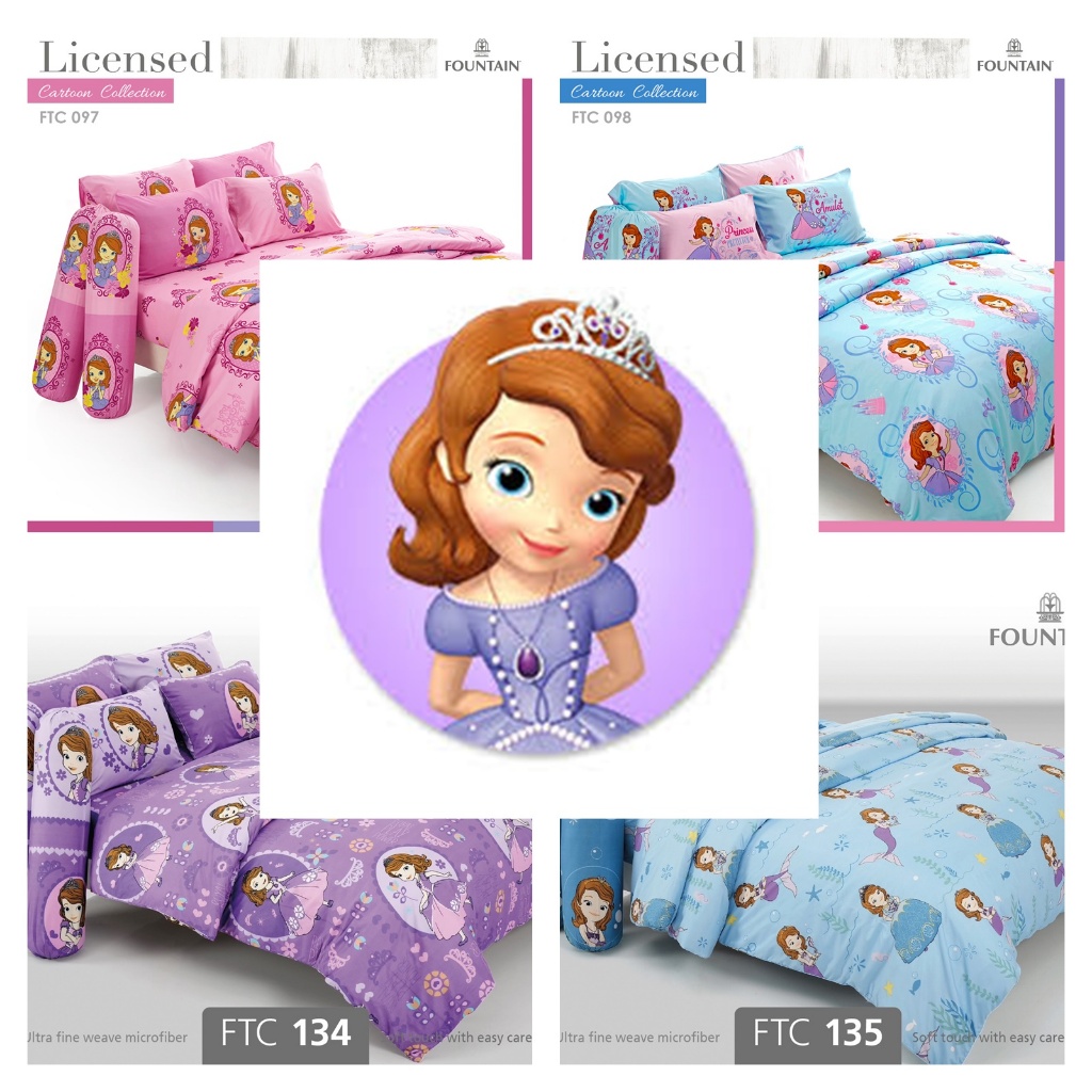 ผ้าปูที่นอน ลาย Sofia/Fountain V.19