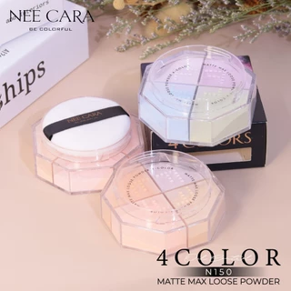 NEE CARA | N150 นีคาร่า แป้งฝุ่น แป้งโปร่งแสง เนื้อแมท คุมมัน 4สี