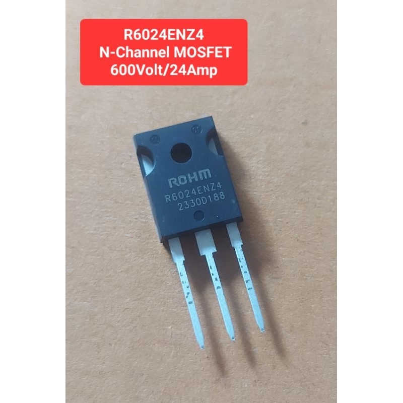 R6024ENZ4 N-Channel MOSFET 600Volt/24Amp (ของแท้)