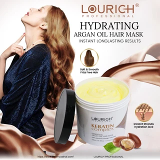 LOURICH Keratin Complex Hydrating Argan Oil Hair Mask 500ml. ลูริช เคราติน คอมเพล็กซ์ อาร์แกน ไฮเดรทติ้ง มาส์กผมเคราติน