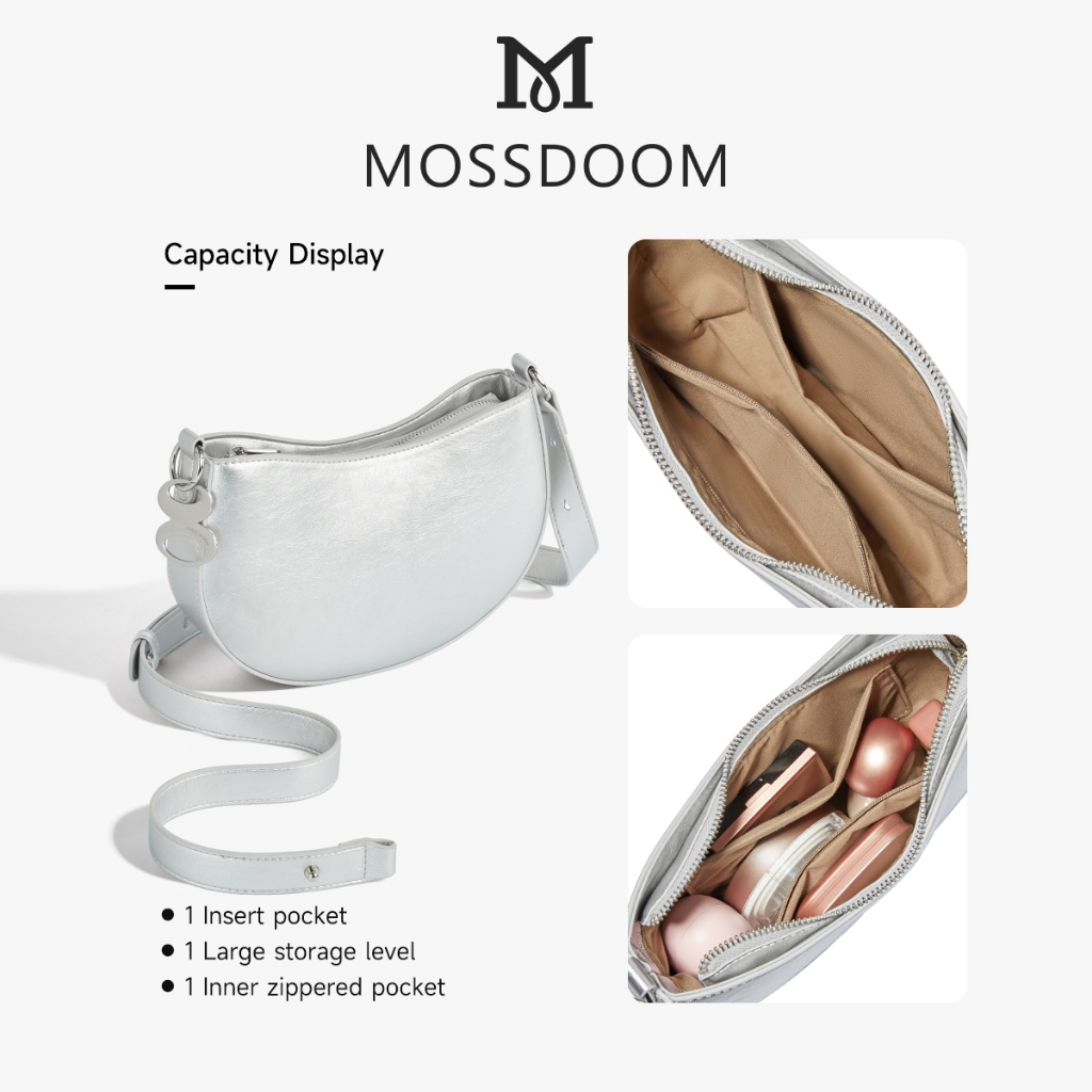 【Clearance】MOSSDOOM Eliana Bag กระเป๋าคาดไหล่แฟชั่นหรูหราพกพาสะดวก