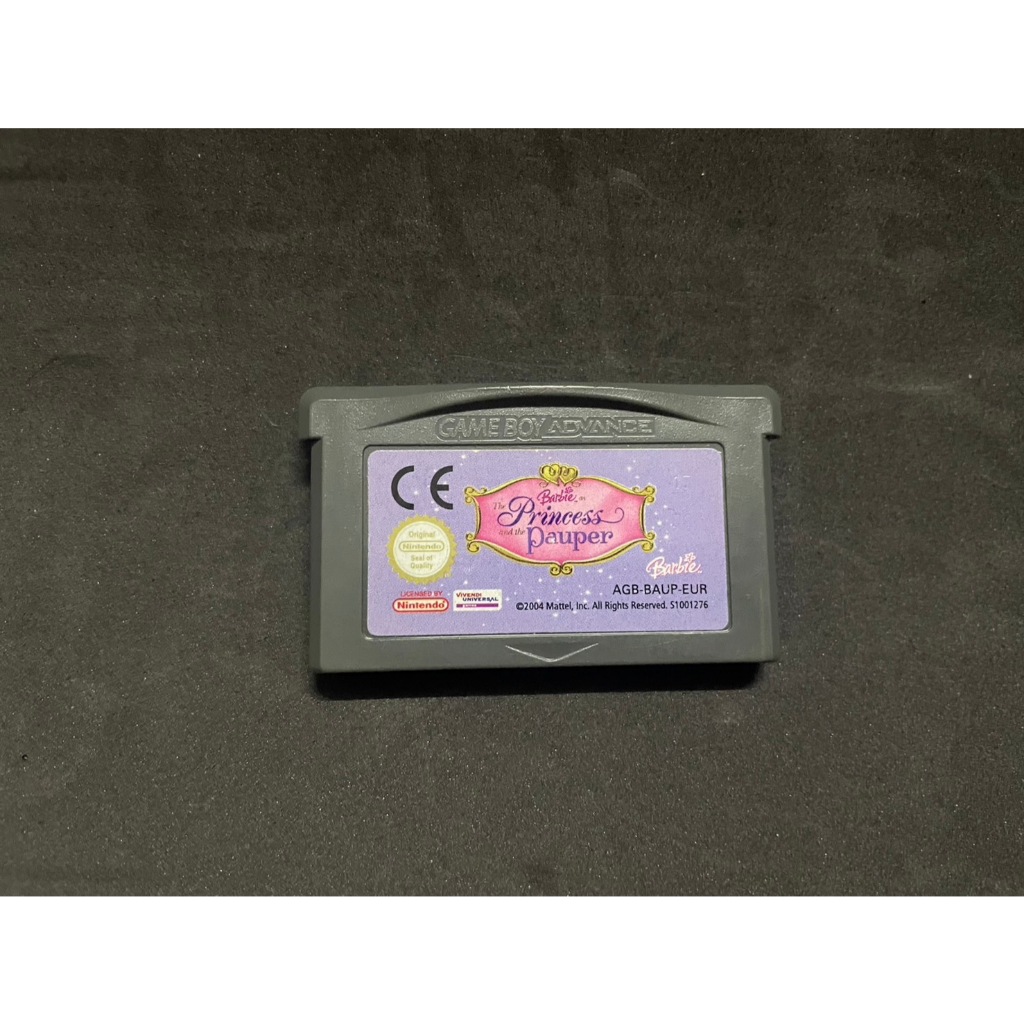 ตลับเกมส์ GBA : Barbie as the Princess and the Pauper : Game Boy Advance : EUR Version