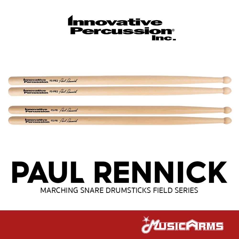 Innovative Percussion FS-PR / FS-PR2 ไม้กลองสแนร์มาร์ชชิ่ง Paul Rennick Marching Snare Drumsticks