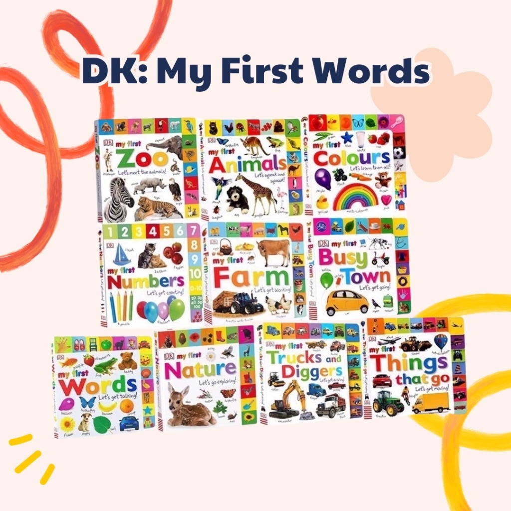 หนังสือ DK My First Words (แยกเล่ม) เติมคำศัพท์ เสริมพัฒนาการ ภาษาอังกฤษ บอร์ดบุ๊ค baby