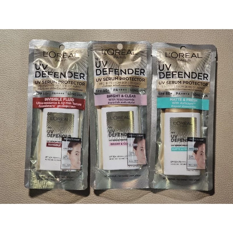 กันแดดลอรีอัล ปารีส ยูวี ดีเฟนเดอร์ เอสพีเอฟ 50+ พีเอ++++ 50 มล. Loreal Paris Uv defender 50ml