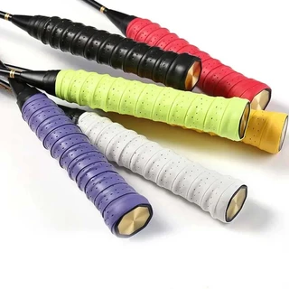 กริปพันด้ามไม้แบด Badminton Overgrip ชนิดมีแกนกระดูกงู จับกระชับ ซึมซับเหงื่อได้ดี