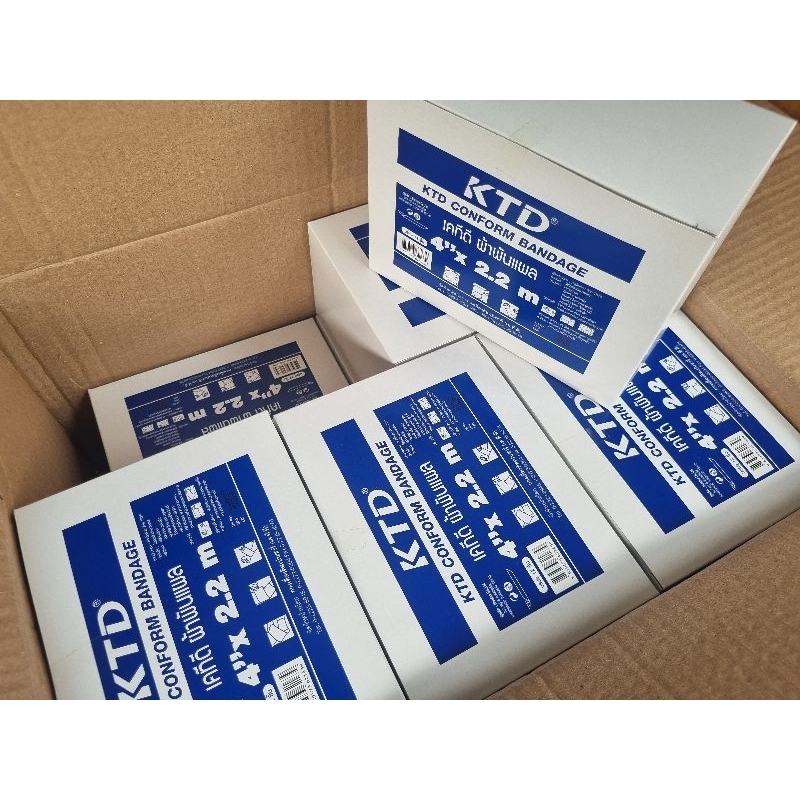 KTD ผ้าก๊อซพันแผล conform bandage (Sterile) - 1 แพ็ค x 12 ม้วน