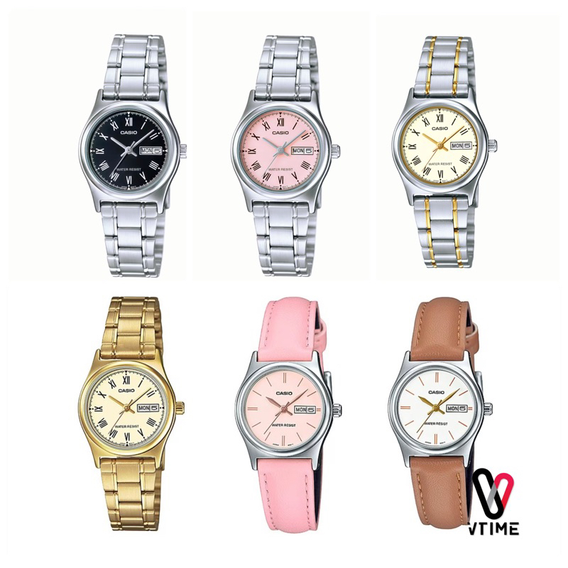 CASIO นาฬิกาผู้หญิง รุ่น LTP-V006D | LTP-V006G | LTP-V006SG | LTP-V006L
