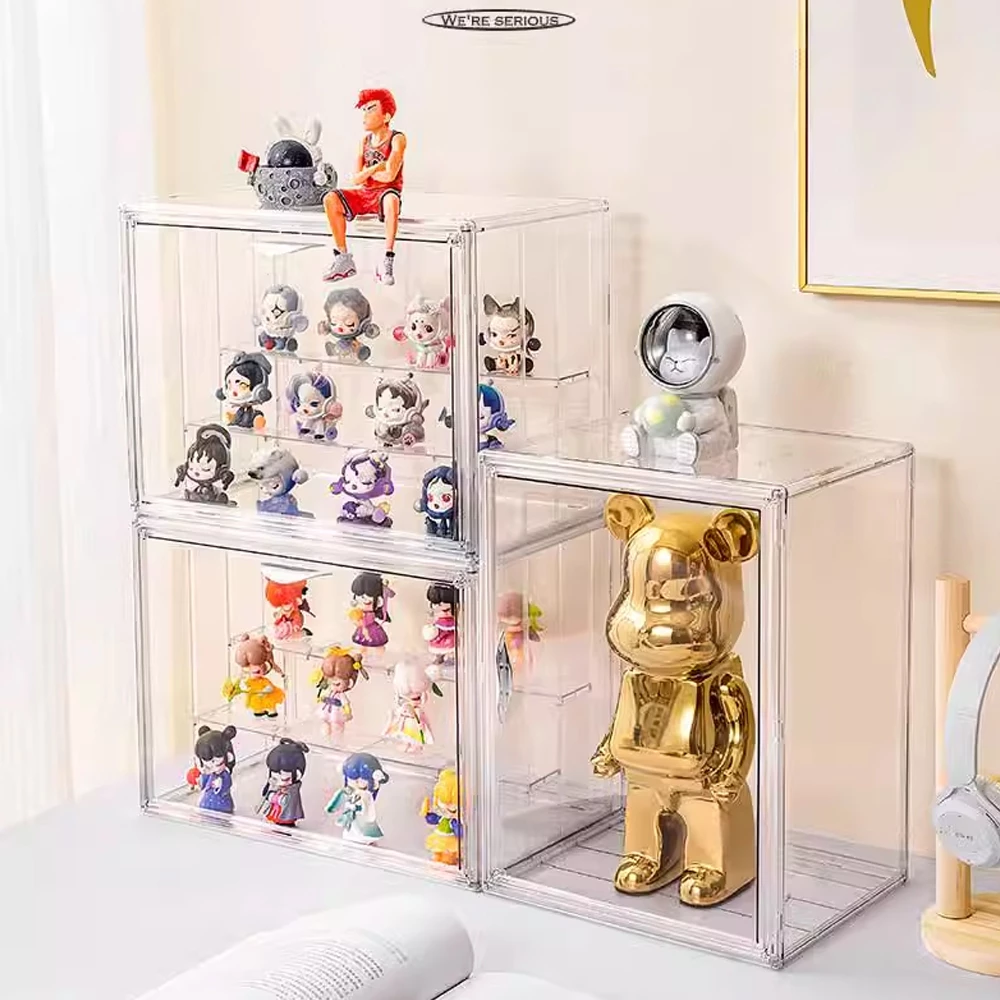 ตู้ใส่โมเดล กล่องใส่โมเดล ชั้นวาง art toy ประหยัดพื้นที่ วางเป็นชั้นๆ ง่ายต่อการจัดเก็บ ความโปร่งใสสูง