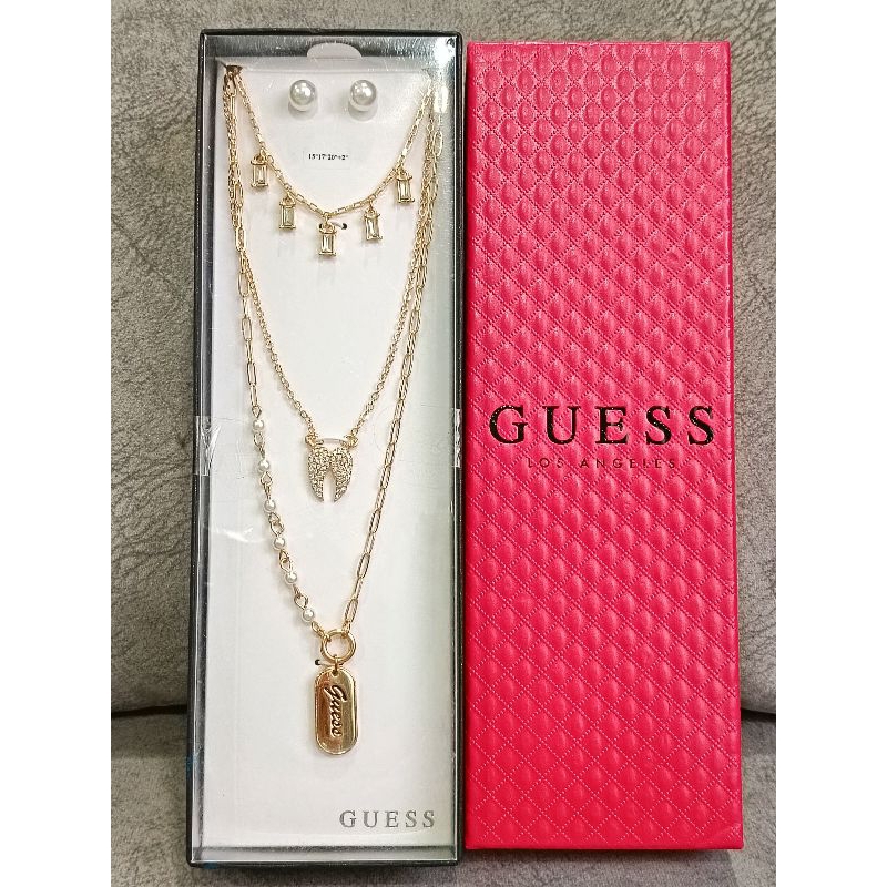 แบรนด์​แท้​ Guess สร้อยคอ​ ข้อมือ​ กำไล​ ต่างหู​ แหวน
