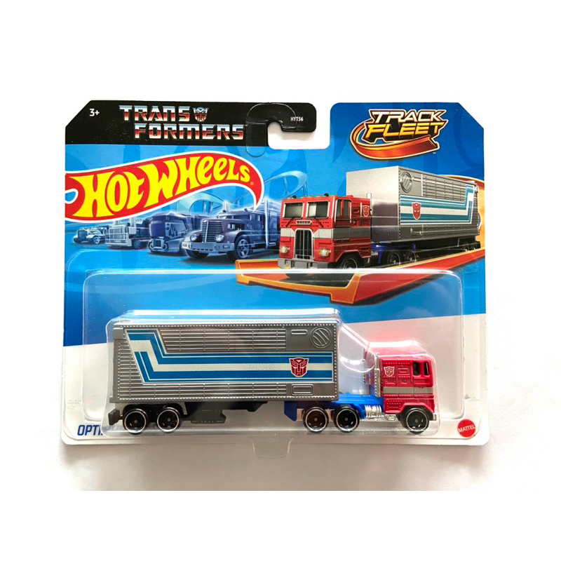 Hot Wheels | OPTIMUS PRIME - TRANSFORMERS TRACK FLEET |‼️โปรดอ่านคำชี้แจงก่อนทำการสั่งซื้อนะคะ ตัวแพคมีรอยยับ มุมยับ‼️