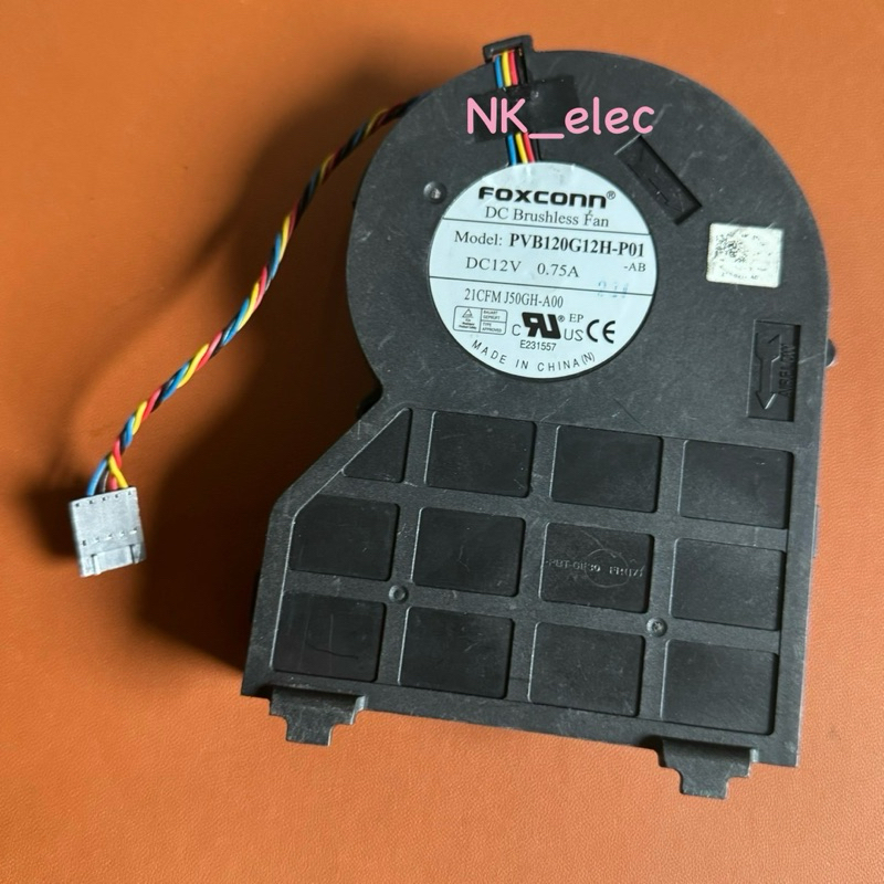 PVB120G12H-P01 พัดลมหอยโข่ง 12VDC 0.75A 4นิ้ว BALL BEARING