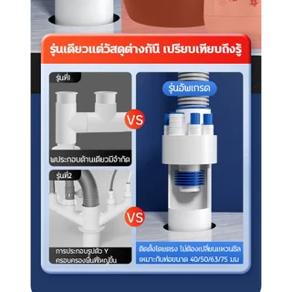 ✅รับประกัน10ปี ไม่ได้ผลยินดีคืนเงิน✅ ตัวปิดท่อน้ำทิ้ง แบบต่อได้หลายสาย ยางปิดท่อน้ำทิ้ง กันกลิ่น กันแมลง ยางปิดท่อ