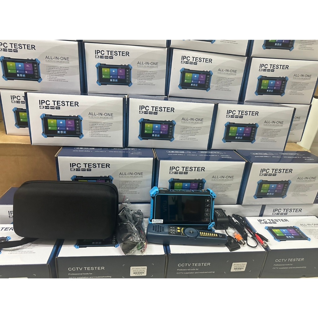CCTV Tester เครื่องเทสกล้องวงจรปิด 5 ระบบ ALL-IN-ONE  IP /HD-TVI/CVI/AHD/HD-SDI/CVBS รุ่น IPC- 5100C Plus