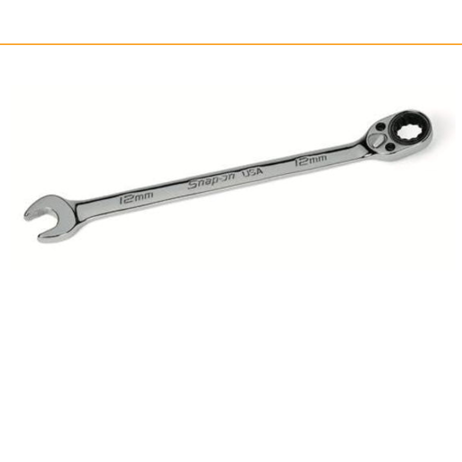 SNAP-ON NO.SOXRRM12 (SOEXRM12) Wrench Metric Combination Flank Drive Plus Ratcheting Box/Open End 12mm. 12P