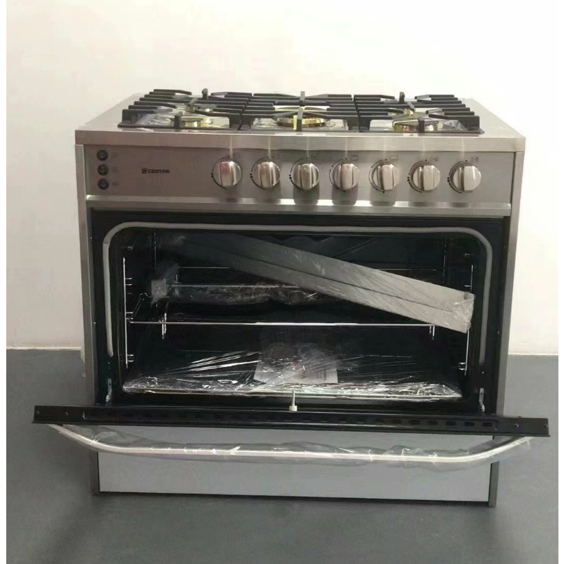 90X60CM5 burner gas cooker with oven