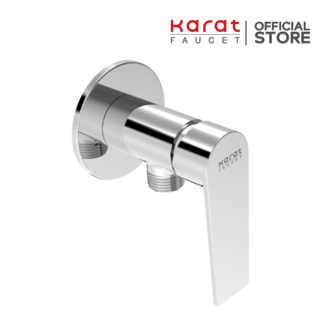Karat Faucet ก๊อกเดี่ยวติดผนังแบบก้านโยกสำหรับฝักบัวสายอ่อน KF-75-870-50