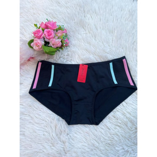 กางเกงในเอวต่ำ ผ้าเนื้อสเตย์ เนื้อผ้านุ่ม ฟรีไซส์ เอว28-30 #…