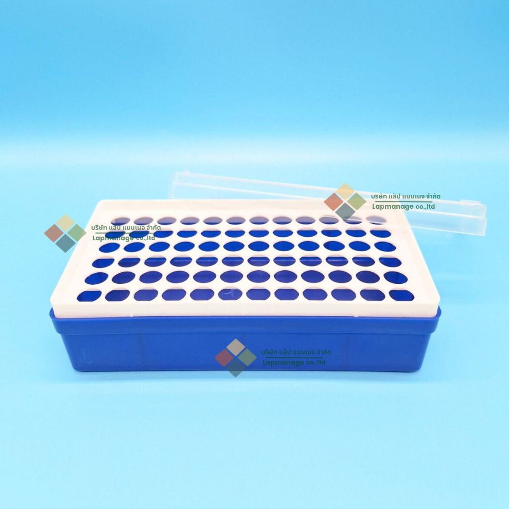 กล่องใส่หลอด 1.5-2ml พร้อมฝาปิด Box with lid 72 well