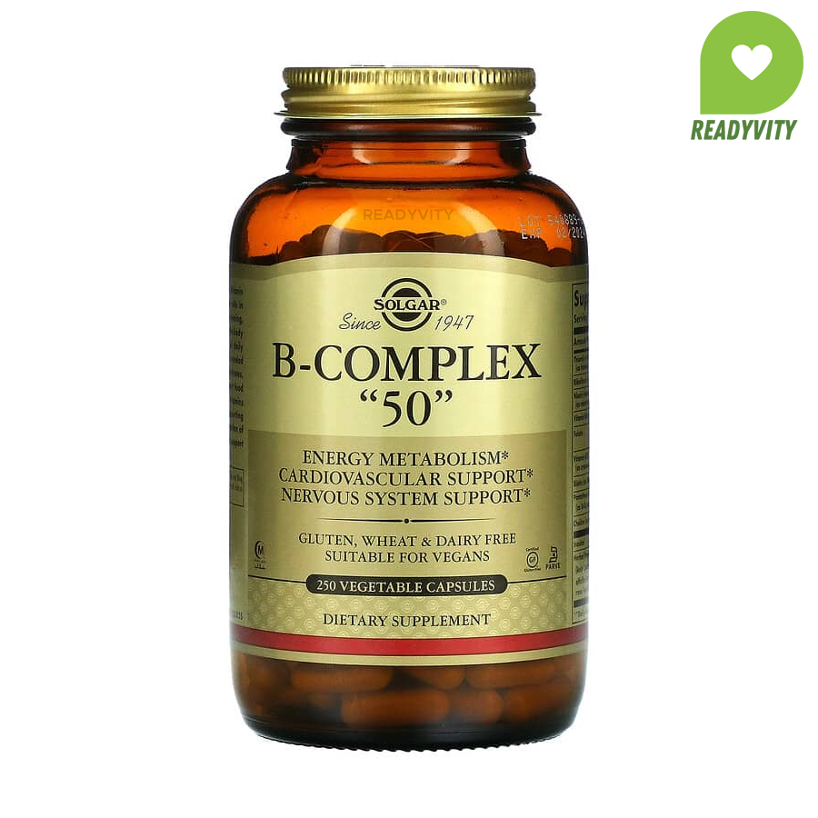 Solgar, B-Complex "50", 250 Vegetable Capsules