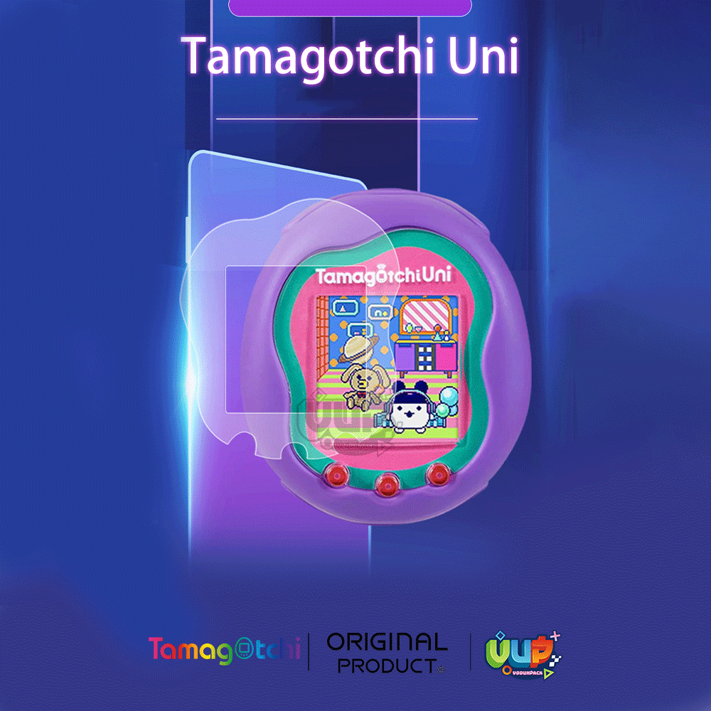 VP ฟิล์มใสกันรอย Tamagotchi Uni ชุด 2 ชิ้นแบบ TPU นิ่ม / 1ชิ้น แบบ HD anti-scratch film