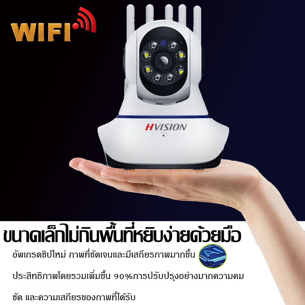 ซื้อ1แถม1 5G กล้องวงจรปิด 8MP Security ip Camera กล้องไร้สาย มีภาษาไทย คมชัด 2Way มองเห็นในที่มืด