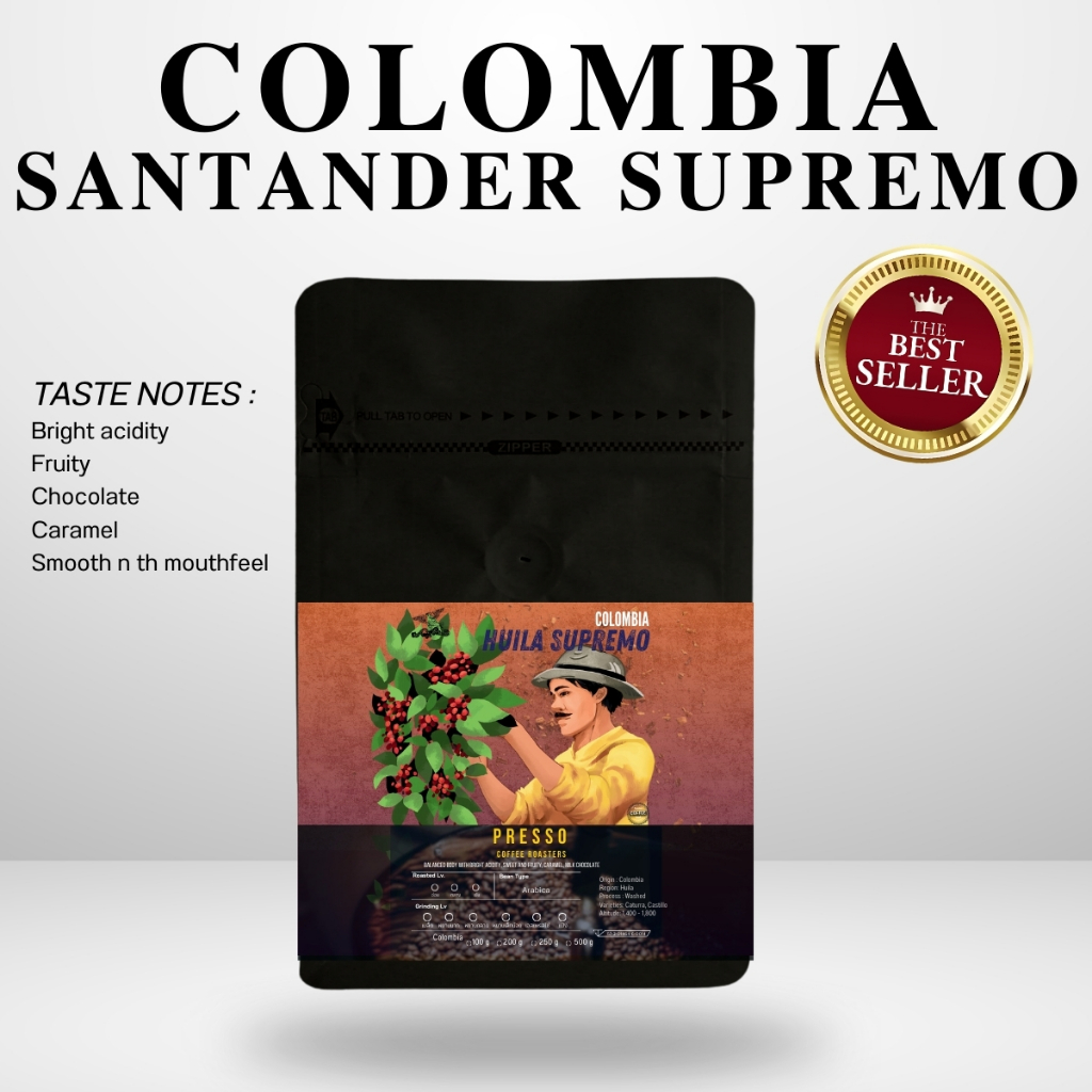Presso Coffee Roaster กาแฟคั่วสด Colombia