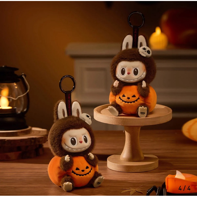 ...พร้อมส่งHappy Halloween Party Series-Sitting Pumpkin Vinyl Plush Pendant สินค้าแท้จาก popmart