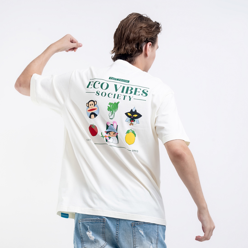 PAUL FRANK เสื้อยืดผู้ชาย ECO VIBES SOCIETY