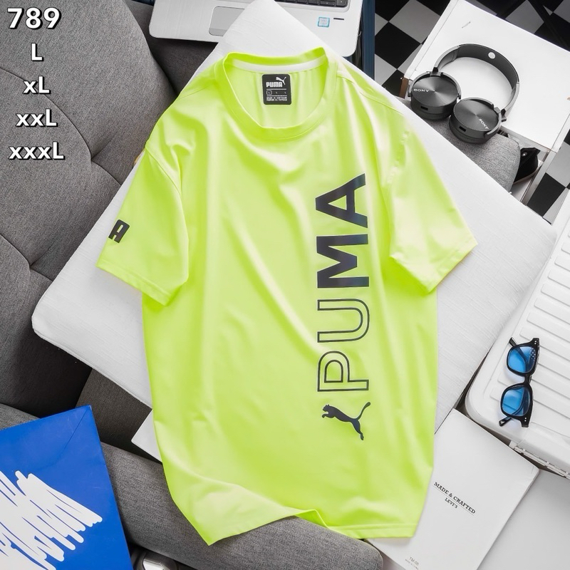 เสือกีฬาผู้ชาย คอกลมแขนสั้น ผ้าลื่นนิ่ม T shirt B19