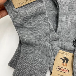 ถุงเท้าใส่ทำงาน ผู้ชาย ข้อกลาง Freesize 40-45 1แพ็ค12คู่ ผ้านุ่ม ระบายอากาศดี ขายดี 6,000+ ชิ้น