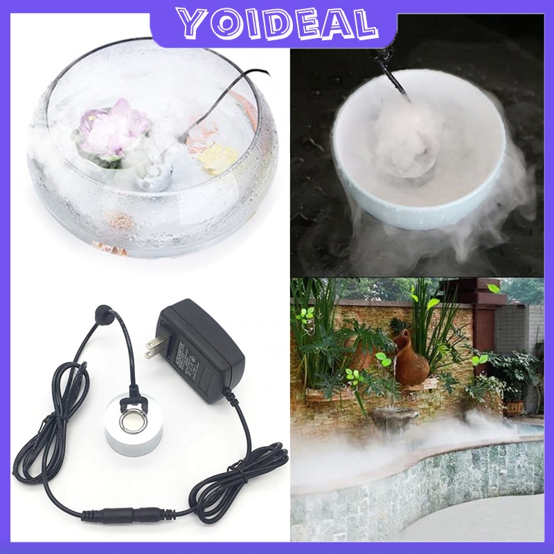 ครื่องสร้างควัน หมอกอัตโนมัติ เครื่องสร้างควัน เครื่องพ่นควัน พร้อมไฟLED Mist Maker น้ำพุฮวงจุ้ย ทำหมอก น้ำพุบ่อปลา