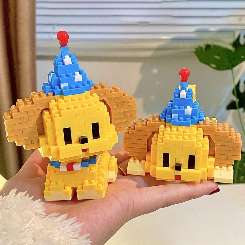 ของเล่นบล็อกตัวต่อ บล็อกตัวต่อ รูปสัตว์เลี้ยง สุนัขน่ารัก บล็อกตัวต่อ DIY ของเล่นเสริมการเรียนรู้ สําหรับเด็ก