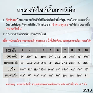 🔥ปักชื่อฟรี🔥 เสื้อกาวน์เด็กแขนสั้น ผ้าTC ติดเมจิกเทป มีกระเป๋าหน้า 3 ใบ🥼🧒 รหัส : G510 (Thanapand)