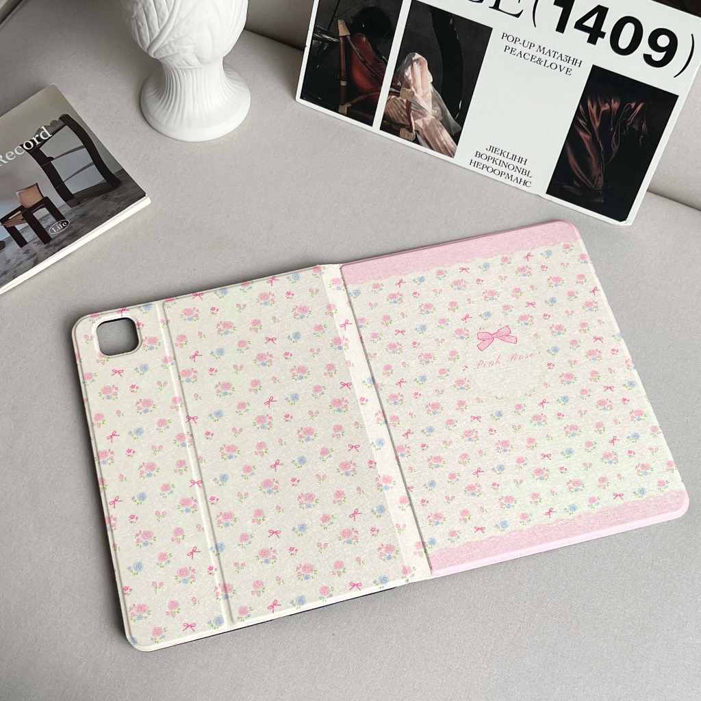จัดส่งทันที เคสไอแพด ดอกไม้ Gen10 Pro11 2024 Air6 11 Gen9/8/7 10.2 ลูกไม้ เคสipad Gen6/5 mini7